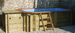 Plastica Wooden Pool Plant Enclosure